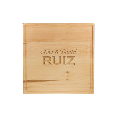 12”x12” Square Cutting Board | Maple