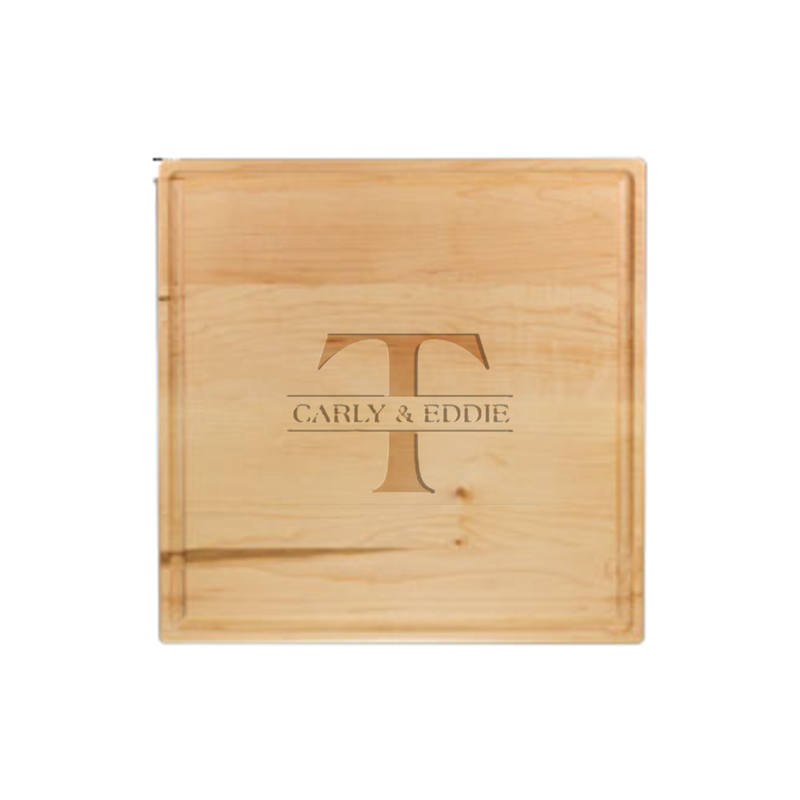 12”x12” Square Cutting Board | Maple