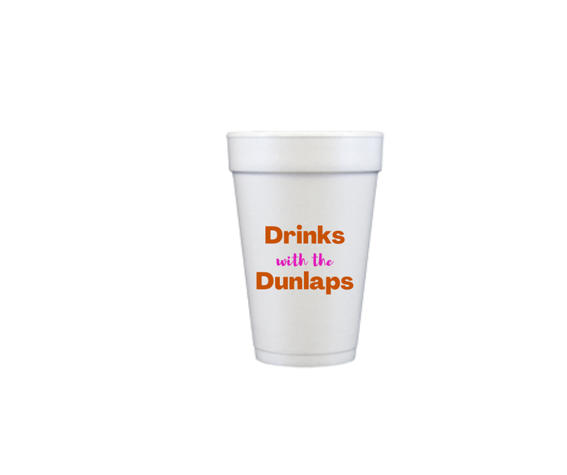 Drinks With Styrofoam Cup