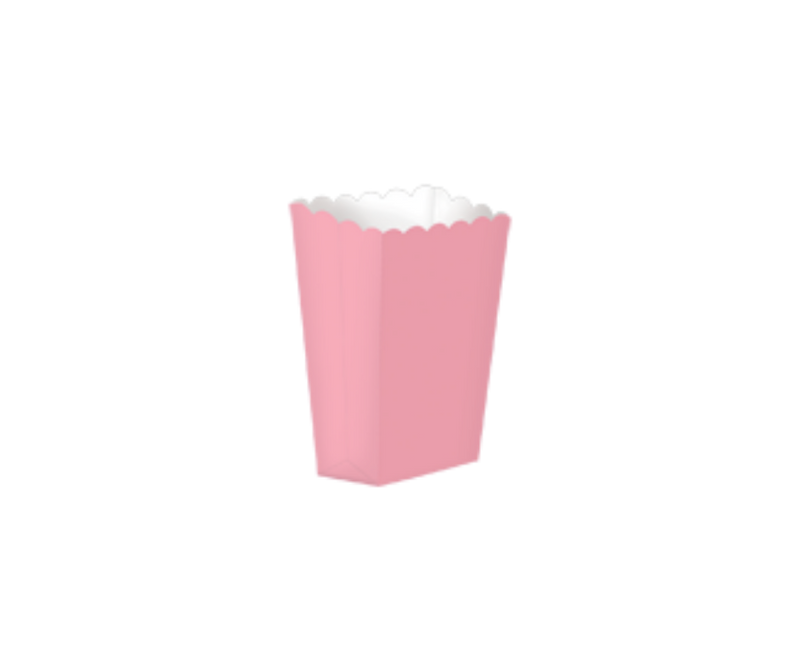 Custom Popcorn Boxes | Baby Pink