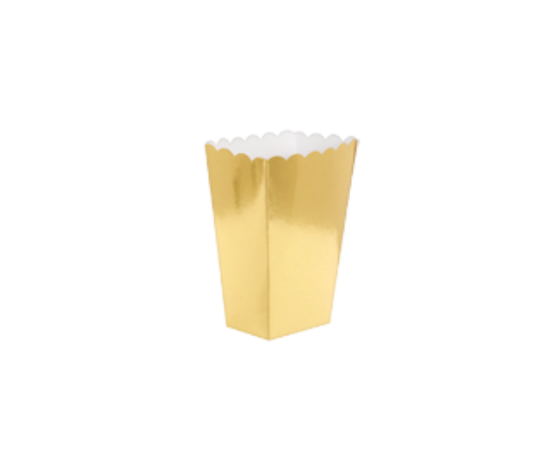Custom Popcorn Boxes | Gold