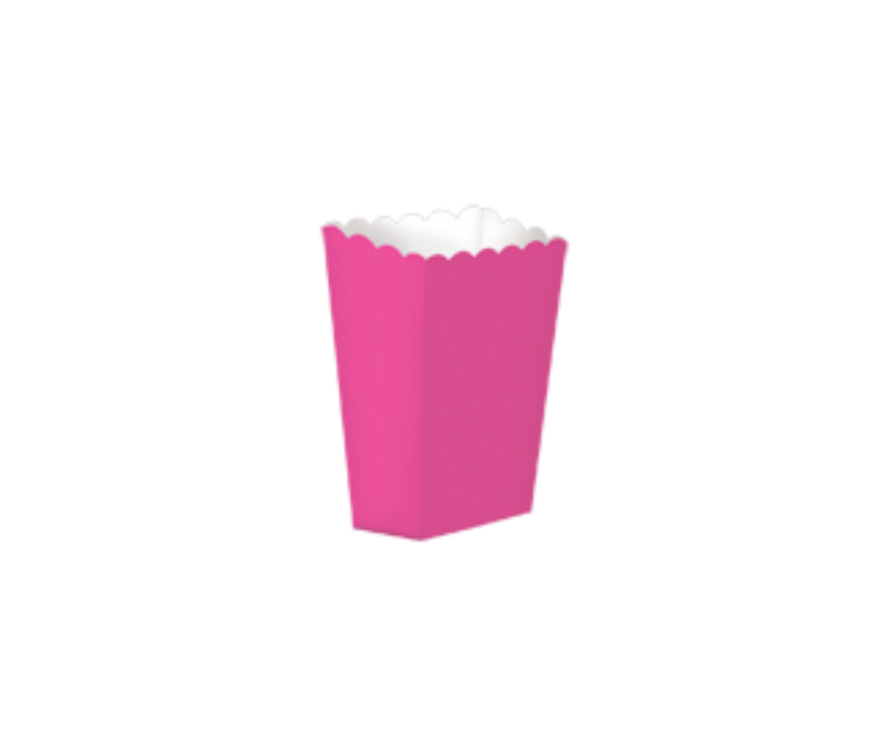 Custom Popcorn Boxes | Hot Pink
