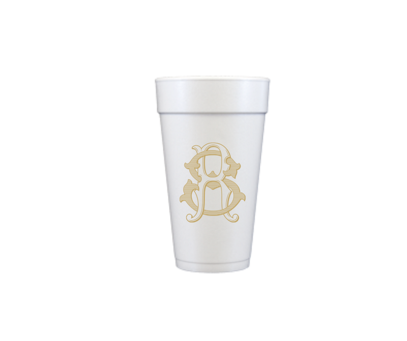 Double Lock Letters Customizable Cup
