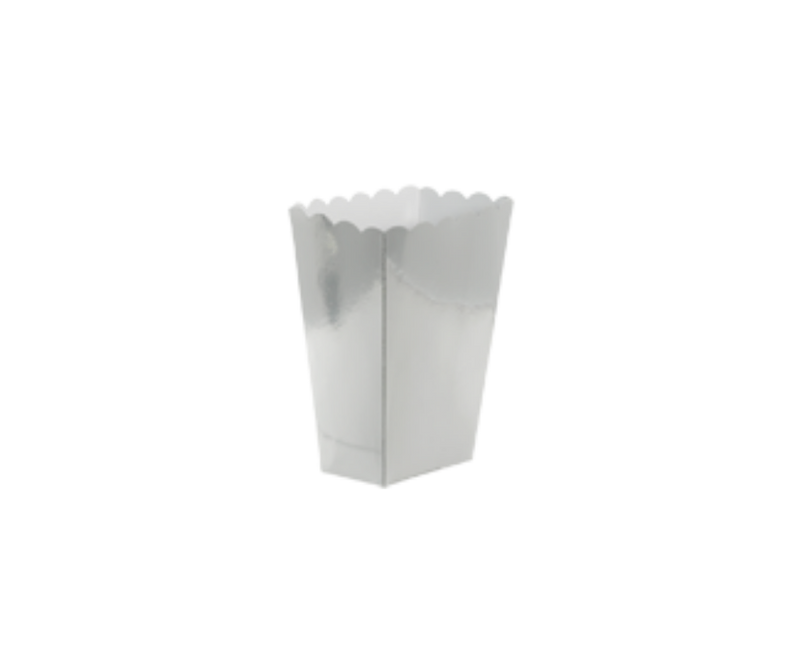 Custom Popcorn Boxes | Silver