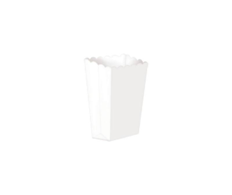 Custom Popcorn Boxes | White