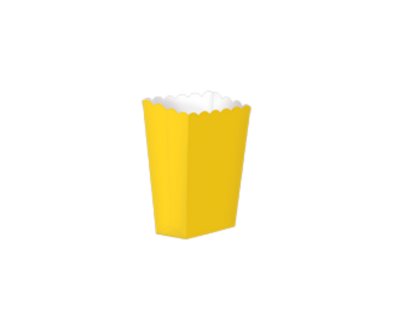 Custom Popcorn Boxes | Yellow